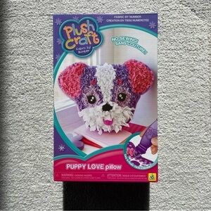 Puppy Love Pillow - Purple & Pink